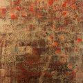 44 - Série - Jeu de dames ● - acrylique sur toile; 36 x 24 po (92 x 62 cm)