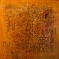 42 - Au fond du temps ● - acrylique sur toile; 30 x 30 po (56 x 76 cm)
