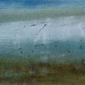 88 - Pluviers des Iles ● - acrylique sur panneau; 10 x 42 po (26 x 107 cm)