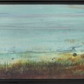 111 - Marée montante ● -  acrylique sur panneau; 8,5 x 28 po (21,5 x 71 cm) 