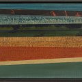 130 - et autres rives ● - acrylique sur panneau; 12 x 48 po (30,5 x 122 cm)