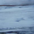146 - La route du fleuve 2 ● - acrylique sur boïtier; 24 x 48 po (61 x 122 cm) 