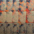 150 - En plein été 2 ● - acrylique sur boîtier; 12 x 12 po (30 x 30 cm)