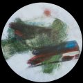 174 - Avertissement de vent en vigueur (tondo) ●
acrylique sur panneau ; diamètre : 16 po (41 cm)