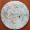 282 - Sans titre (tondo) (disponible)
acrylique sur panneau ; diam. 14 po (36 cm) 450 $