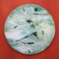 291 - Sans titre (tondo) (disponible)
acrylique sur panneau ; diam. 10 po (diam. 25,5 cm) 320 $