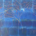 293 - Sur le coup de minuit ●
acrylique sur panneau ; 18 x 24 x 1 3/4 po (46 x 61 x 4,5 cm)