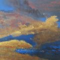 334 - Géographie du lointain  (disponible)
acrylique sur panneau ; 18 x 24 po (46 x 61 cm) 670 $